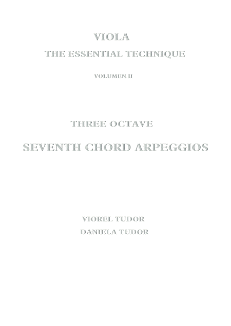 Viola The Essential Technique Three Octave Seventh Chord Arpeggios Page 2