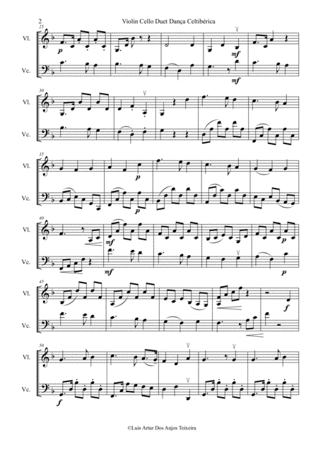 Violin Cello Duet Dana Celtibrica Page 2