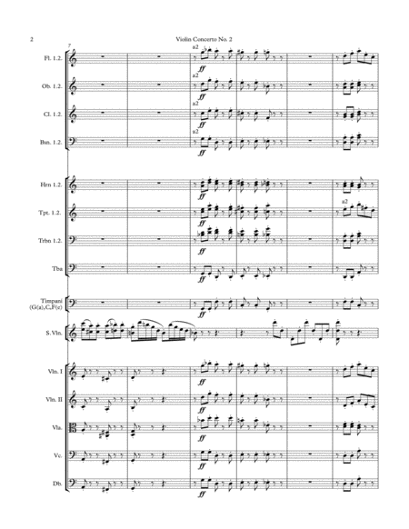 Violin Concerto No 2 Score And Parts Page 2