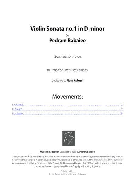 Violin Sonata In D Minor Page 2