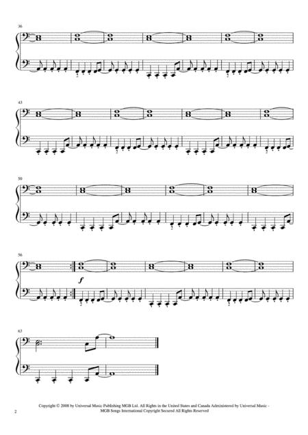 Viva La Vida 4 Hands 1 Piano 4 Hands Easy Version Page 2