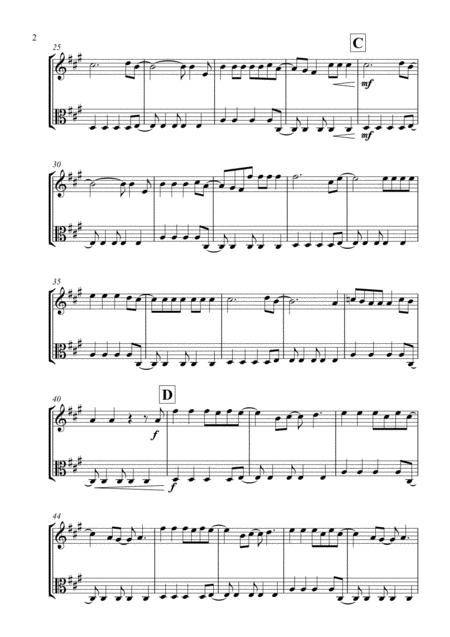 Viva La Vida For Violin And Viola Duet Page 2