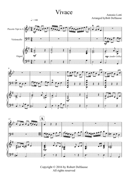Vivace From Lottis Trio Sonata In G Major Page 2