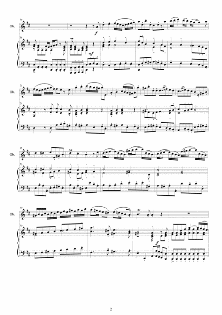 Vivaldi Concerto In D Major Rv 453 For Oboe And Piano Page 2