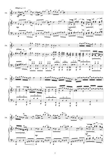 Vivaldi Concerto In D Minor For Oboe And Piano Rv 535 Page 2