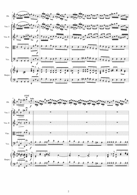 Vivaldi Oboe Concerto In A Minor Rv 461 For Oboe Strings And Continuo Score And Parts Page 2