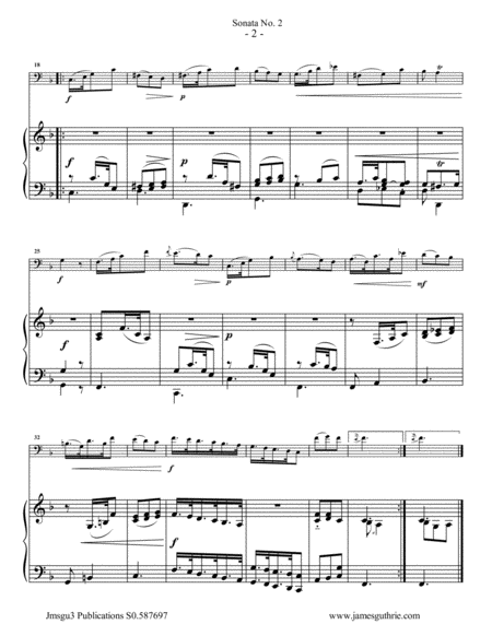 Vivaldi Sonata No 2 For Bassoon Piano Page 2