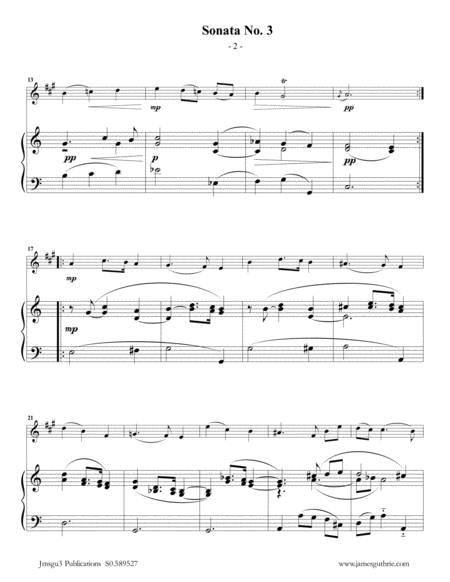 Vivaldi Sonata No 3 For Alto Clarinet Piano Page 2