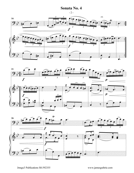 Vivaldi Sonata No 4 For Euphonium Piano Page 2