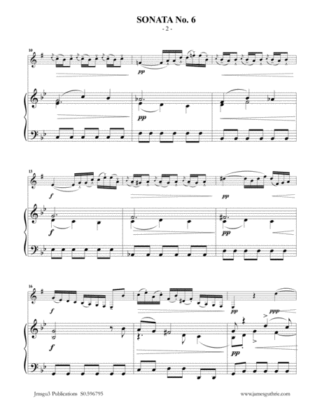 Vivaldi Sonata No 6 For Alto Clarinet Piano Page 2