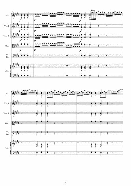 Vivaldi Violin Concerto No 4 In E Major Rv 263 Op 9 For Violin Strings And Cembalo Page 2