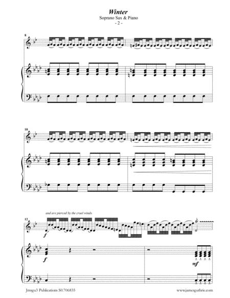 Vivaldi Winter From The Four Seasons For Soprano Sax Piano Page 2