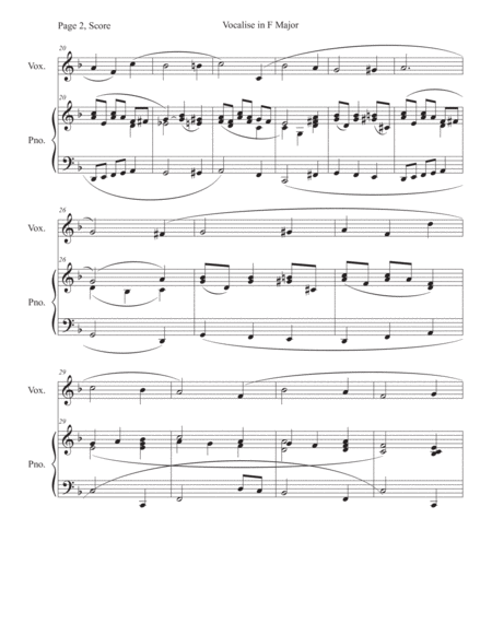 Vocalise In F Major Page 2
