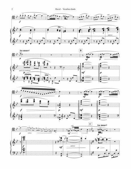 Vocalise Tude For Trombone Piano Page 2