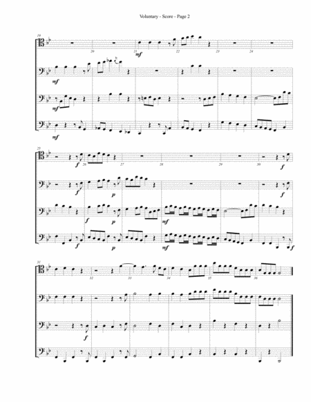 Voluntary For Trombone Or Low Brass Quartet Page 2