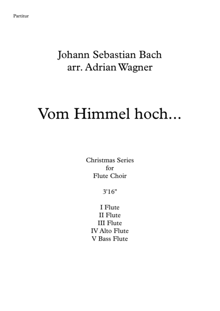 Vom Himmel Hoch Johann Sebastian Bach Flute Choir Arr Adrian Wagner Page 2