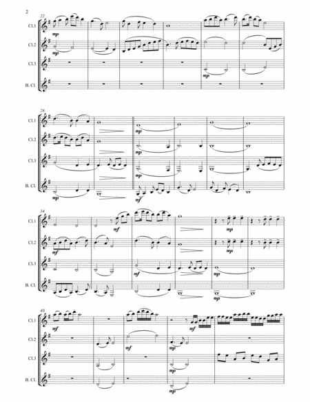 Voulez Vous Arranged For Saxophone Quartet Page 2