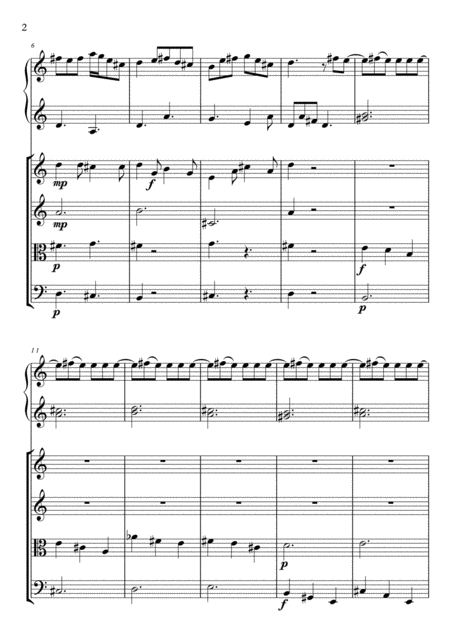 W A Mozart Menuet Kv 176 No 13 For Guitar Solo Page 2