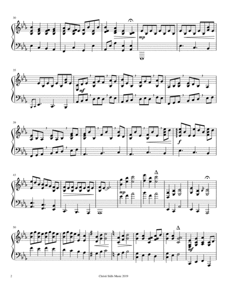 Waldens Ridge For Piano Page 2
