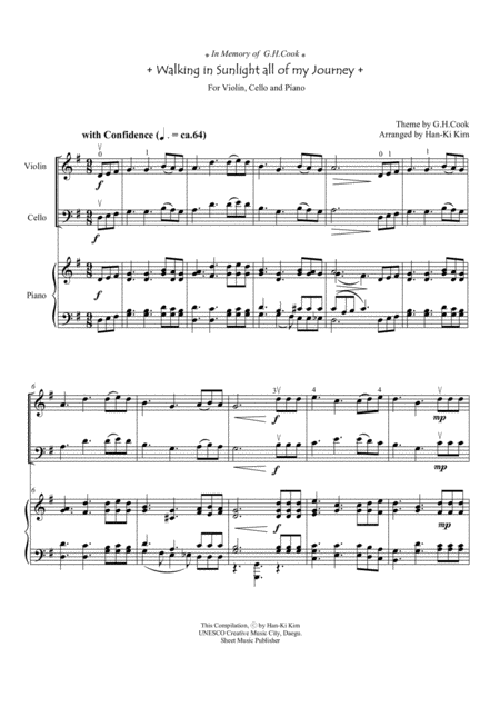 Walking In Sunlight All Of My Journey For Piano Trio Page 2