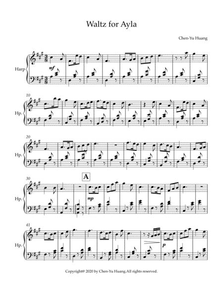 Waltz For Ayla For Solo Harp Page 2