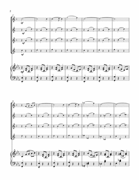 Waltz For Brenda For Sax Quartet And Piano Page 2