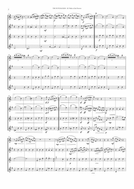 Waltz Of The Flowers From Nutcracker Suite For Saxophone Quartet Page 2