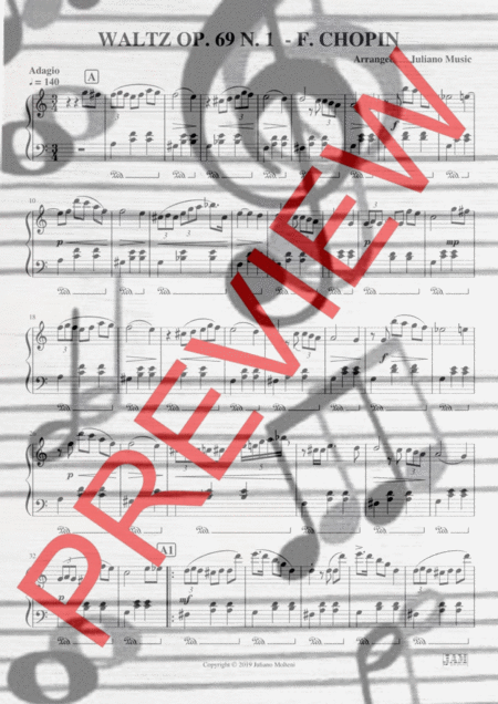 Waltz Op 69 N 1 F Chopin Page 2