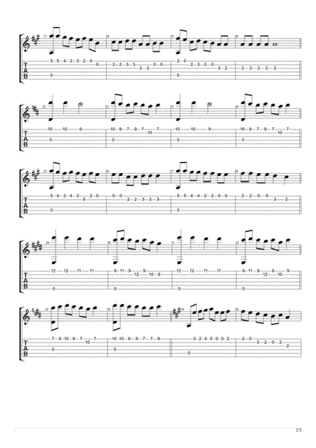 Warm Sea Fingerstyle Guitar Page 2