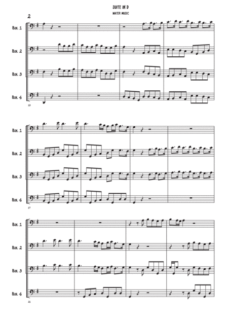 Water Music 1st Movement Bassoon Quartet Page 2