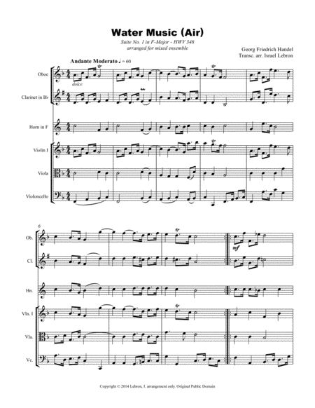 Water Music Air By G F Handel Page 2