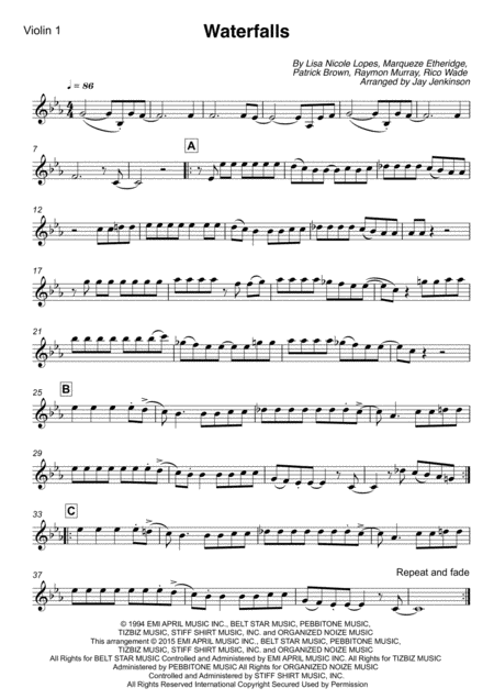 Waterfalls For String Quartet Page 2