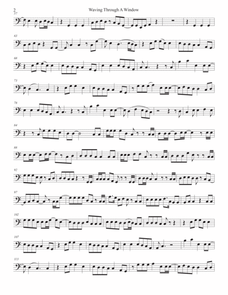 Waving Through A Window Easy Key Of C Trombone Page 2