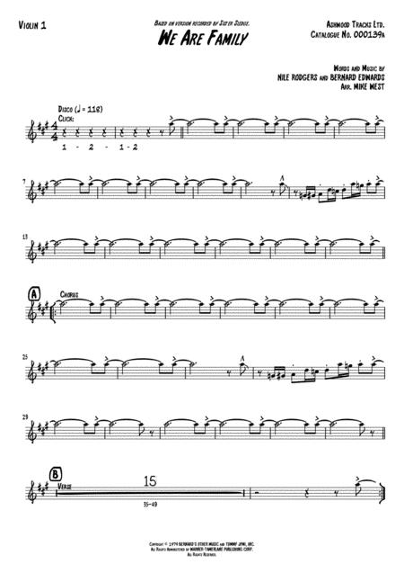 We Are Family Strings Section Page 2