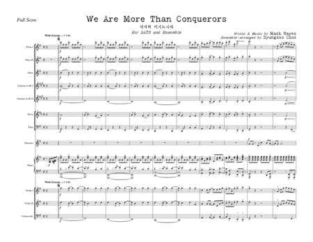 We Are More Than Conquerors For Satb And Ensemble Page 2