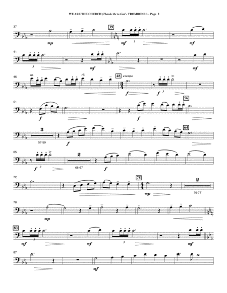 We Are The Church Thanks Be To God Trombone 1 Page 2