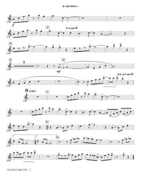 We Built This City Arr Kirby Shaw Bb Trumpet 1 Page 2