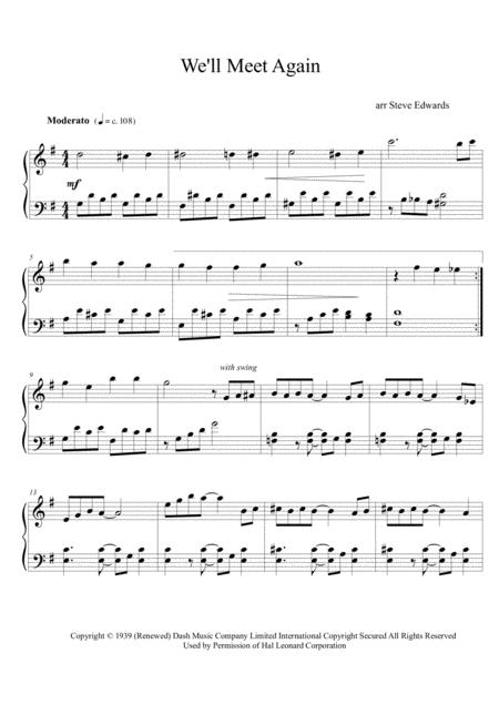 We Ll Meet Again Moderate Piano Solo Page 2