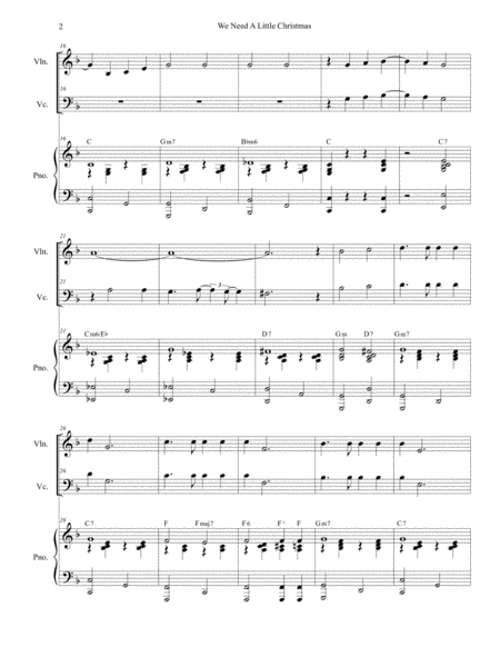 We Need A Little Christmas Duet For Violin And Cello Page 2