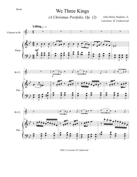 We Three Kings For Solo Clarinet Page 2