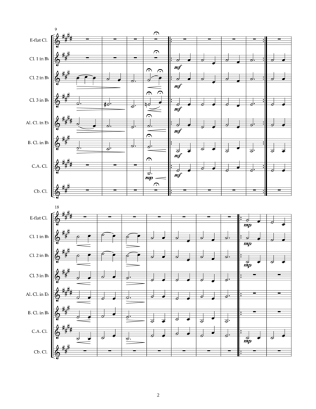 We Three Kings Of Orient Are For Clarinet Choir Page 2