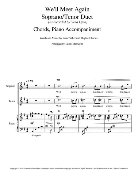 We Will Meet Again Soprano Tenor Duet Chords Piano Accompaniment Page 2