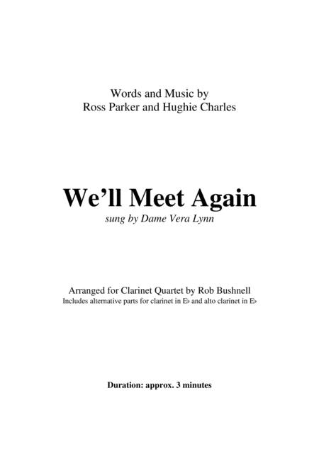 We Will Meet Again Vera Lynn Clarinet Quartet Page 2