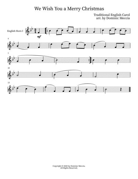 We Wish You A Merry Christmas English Horn Trio Page 2