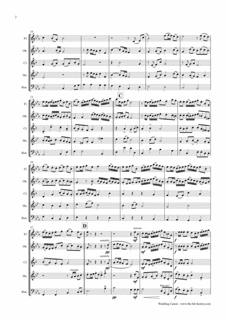 Wedding Canon Festive Concert Piece Wind Quintet Page 2