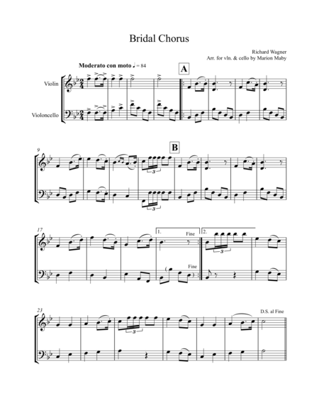 Wedding Collection For Violin Cello Duet Page 2