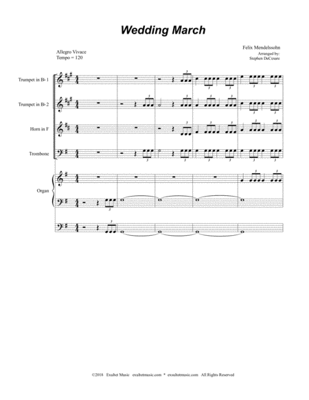 Wedding March For Brass Quartet Page 2