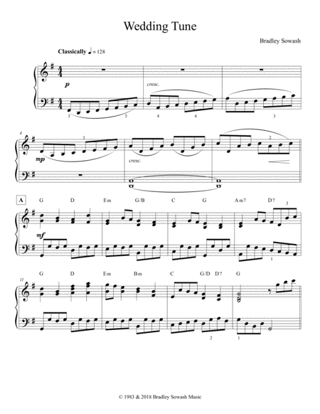 Wedding Tune For Solo Piano Page 2