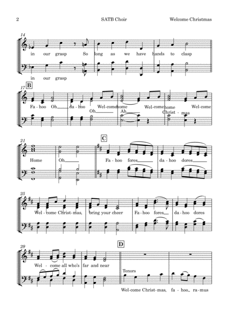 Welcome Christmas How The Grinch Stole Christmas Satb Choir And Big Band Page 2