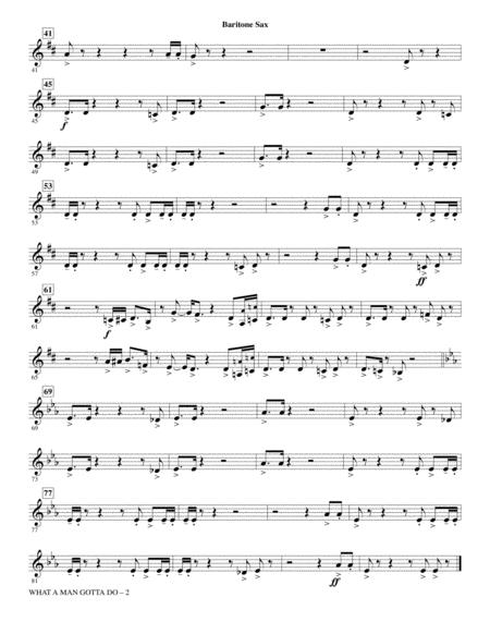 What A Man Gotta Do Arr Mark Brymer Baritone Sax Page 2